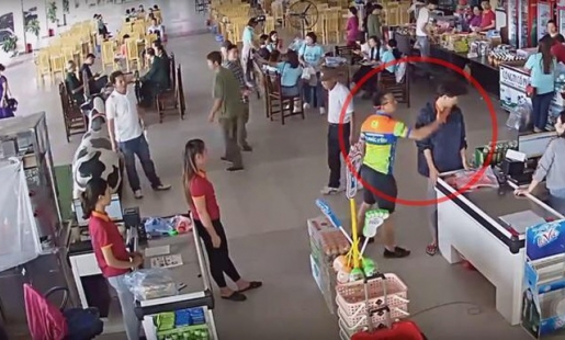 Thái Nguyên: Tạm đình chỉ công tác Thượng úy Công an tát nhân viên siêu thị
