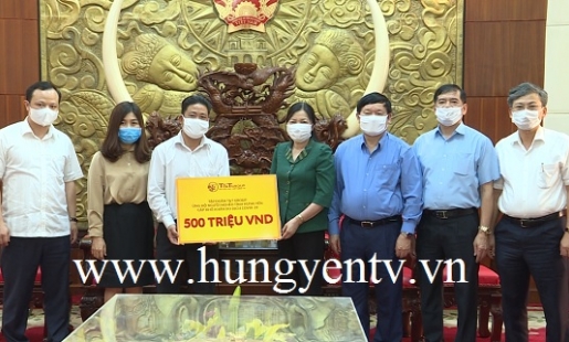 Hưng Yên: Tiếp nhận ủng hộ phòng, chống dịch Covid - 19 từ 2 tập đoàn Hanesbands và T&T Group