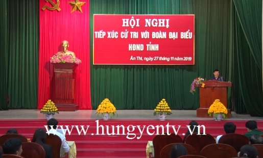 Chủ tịch UBND tỉnh Hưng Yên dự tiếp xúc cử tri huyện Ân Thi