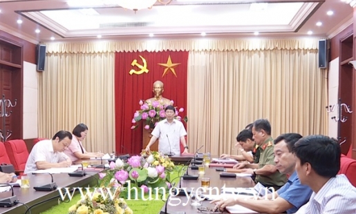 Họp tiểu ban tổ chức phục vụ Đại hội Đảng bộ tỉnh Hưng Yên