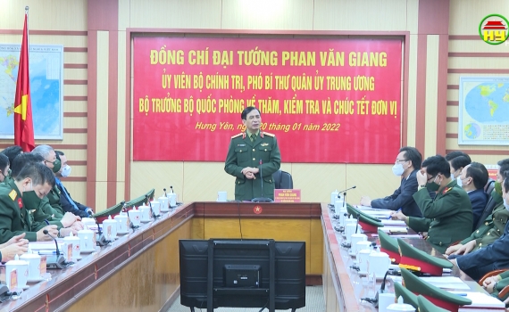 Bộ trưởng Bộ Quốc phòng làm việc tại tỉnh Hưng Yên