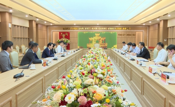 Đồng chí Bí thư Tỉnh ủy Nguyễn Hữu Nghĩa tiếp và làm việc với đoàn công tác Tập đoàn Sumitomo