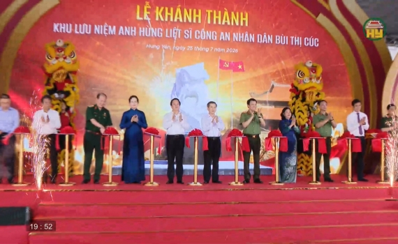  Kh&aacute;nh th&agrave;nh Khu lưu niệm Anh h&ugrave;ng Liệt sĩ C&ocirc;ng an nh&acirc;n d&acirc;n B&ugrave;i Thị C&uacute;c 
