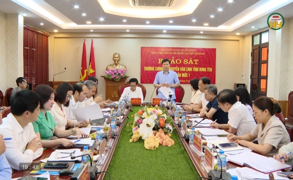 Khảo s&aacute;t Trường Ch&iacute;nh trị Nguyễn Văn Linh đạt chuẩn mức 1 