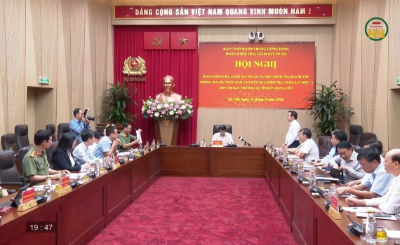 Th&ocirc;ng qua dự thảo b&aacute;o c&aacute;o kết quả kiểm tra, gi&aacute;m s&aacute;t tại Hưng Y&ecirc;n