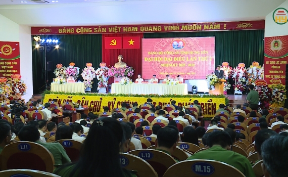 Đại hội Đại biểu Đảng bộ Công an tỉnh Hưng Yên 