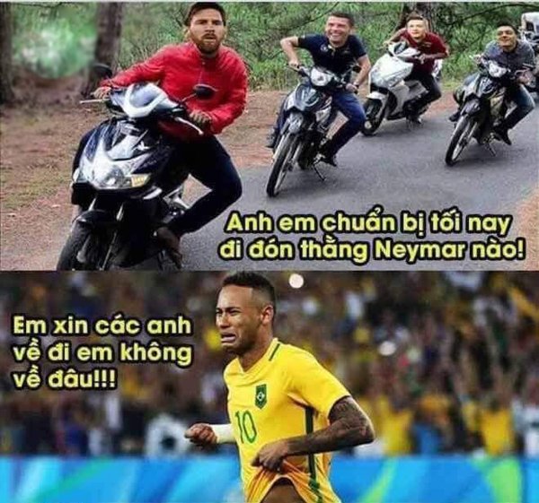 Bạn đang tìm kiếm những bức ảnh chế về Neymar? Hãy đến với chúng tôi, trang Facebook của chúng tôi có tất cả những ảnh chế về anh ta. Nếu bạn là Fan cuồng của Neymar, đây sẽ là nơi tuyệt vời để thưởng thức và chia sẻ những bức ảnh hài hước về Neymar.