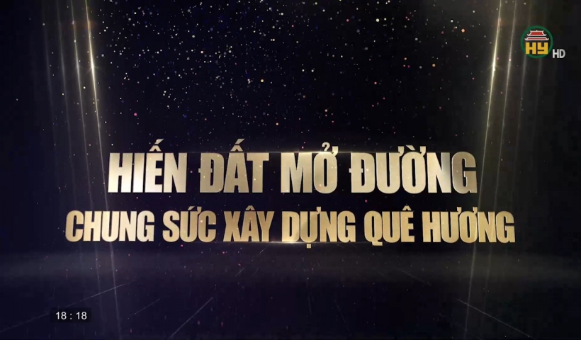 Hiến đất mở đường - Chung sức xây dựng quê hương