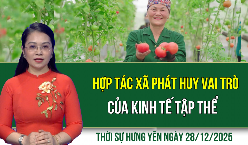 Thời sự Hưng Y&ecirc;n Chủ nhật ng&agrave;y 28/12/2025