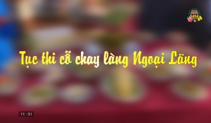 Tục thi cỗ chay l&agrave;ng Ngoại L&atilde;ng